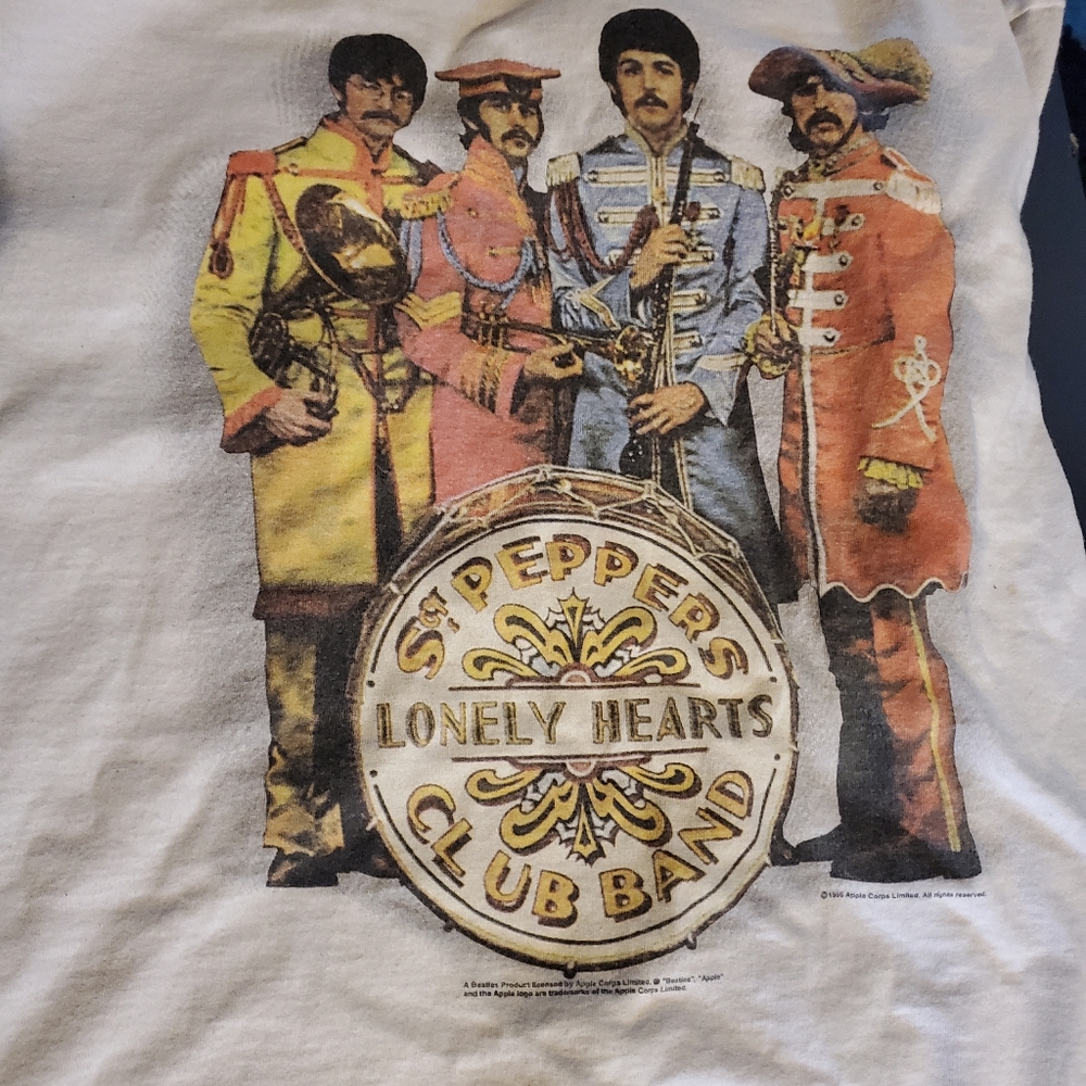 Vintage Beatles Sgt Peppers Lonely Hearts Club Licensed T Shirt xl